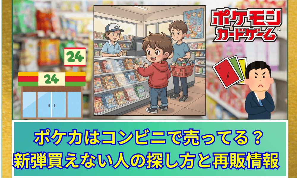 ポケカはコンビニで売ってる? 新弾買えない人の探し方と再販情報