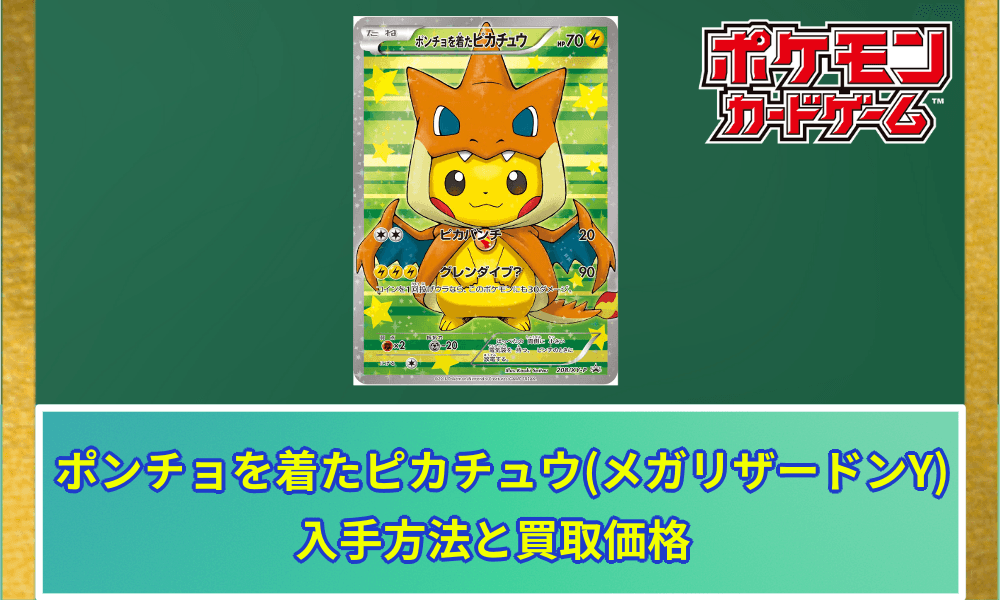 ポンチョを着たピカチュウ(メガリザードンY)