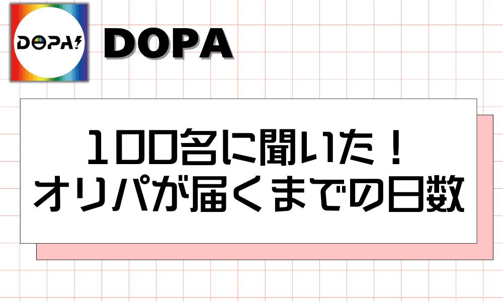 100名に聞いた!オリパが届くまでの日数