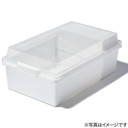 積み重ねても中が見える収納ボックス ワイド