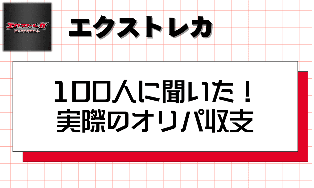 100人に聞いた!実際のオリパ収支